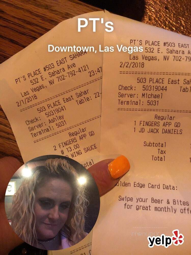 PT's Place - Las Vegas, NV menu_pic
