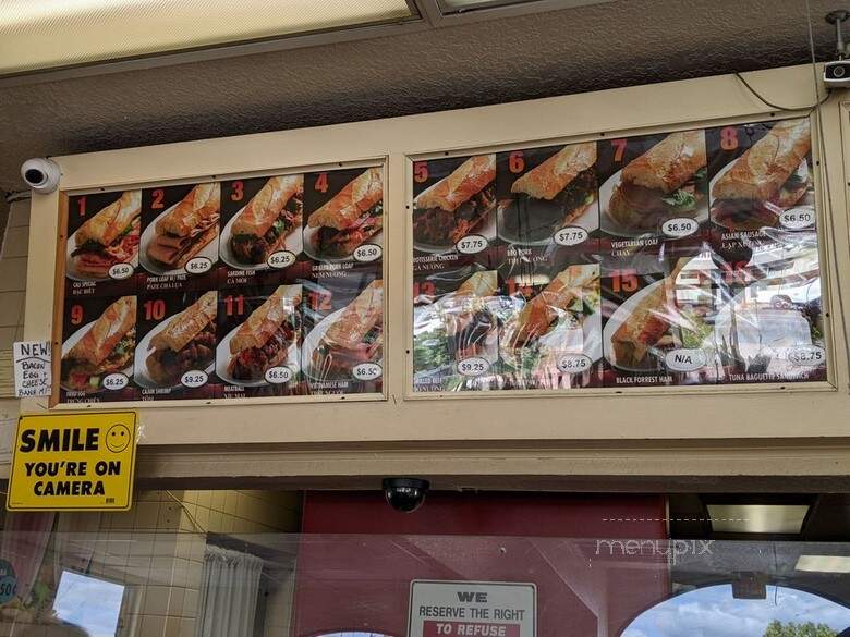 Cali Baguette Express - San Diego, CA menu_pic