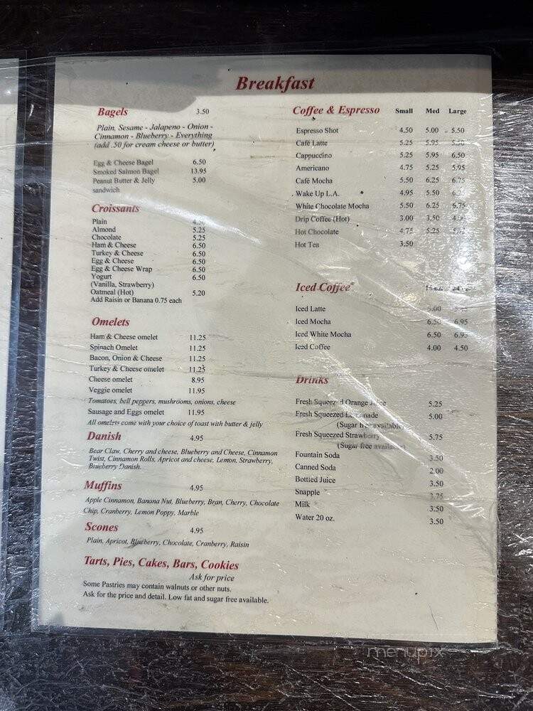 Cherry Pick Cafe - Los Angeles, CA menu_pic