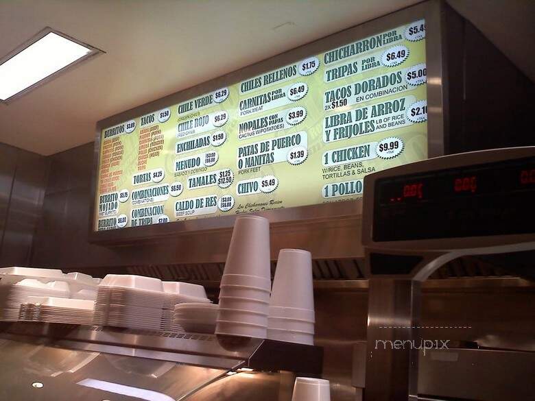 El Gallito Restaurant - Los Angeles, CA menu_pic