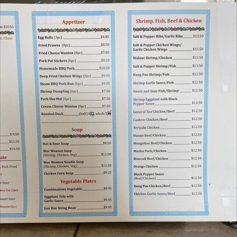 Plaza Ventana & Plaza Mexican - Fresno, CA menu_pic
