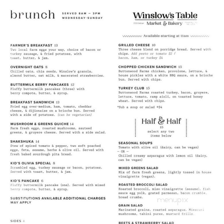Winslow's Home - Saint Louis, MO menu_pic