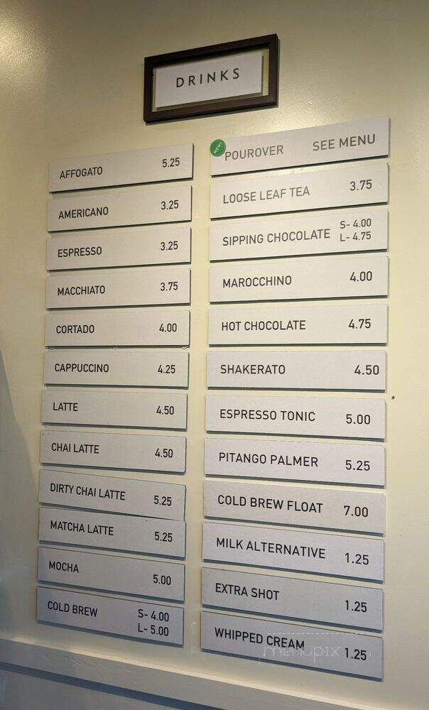 Pitango Gelato - Baltimore, MD menu_pic