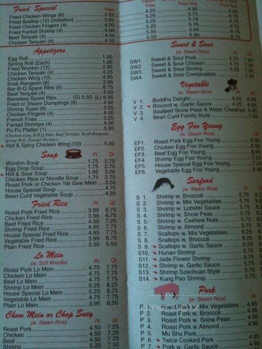 Hunan Garden Restaurant - Port St Lucie, FL menu_pic