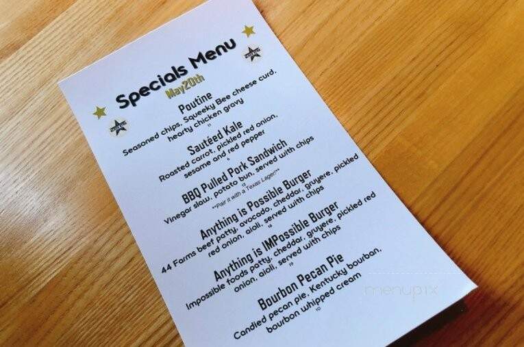 Black Star Co-Op Pub & Brewery - Austin, TX menu_pic