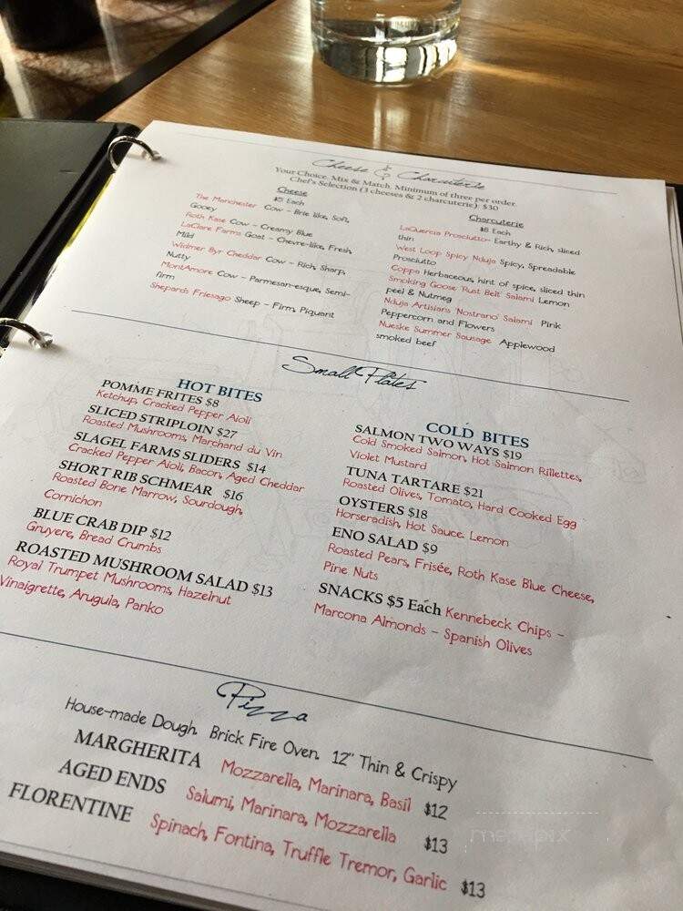 Eno - Chicago, IL menu_pic