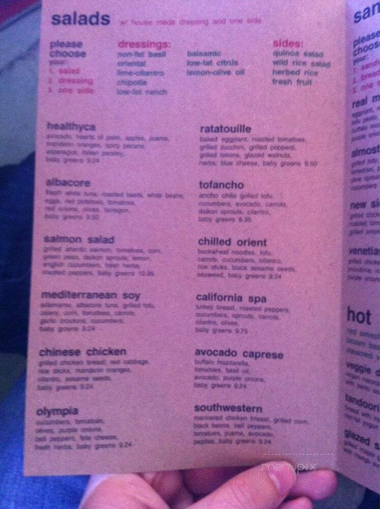 Healthyca - North Hollywood, CA menu_pic