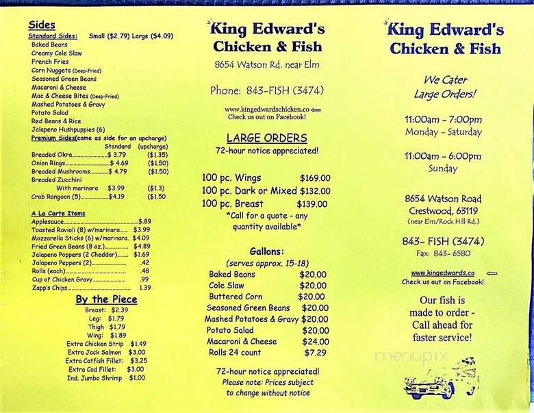 King Edward's Chicken and Fish - Saint Louis, MO