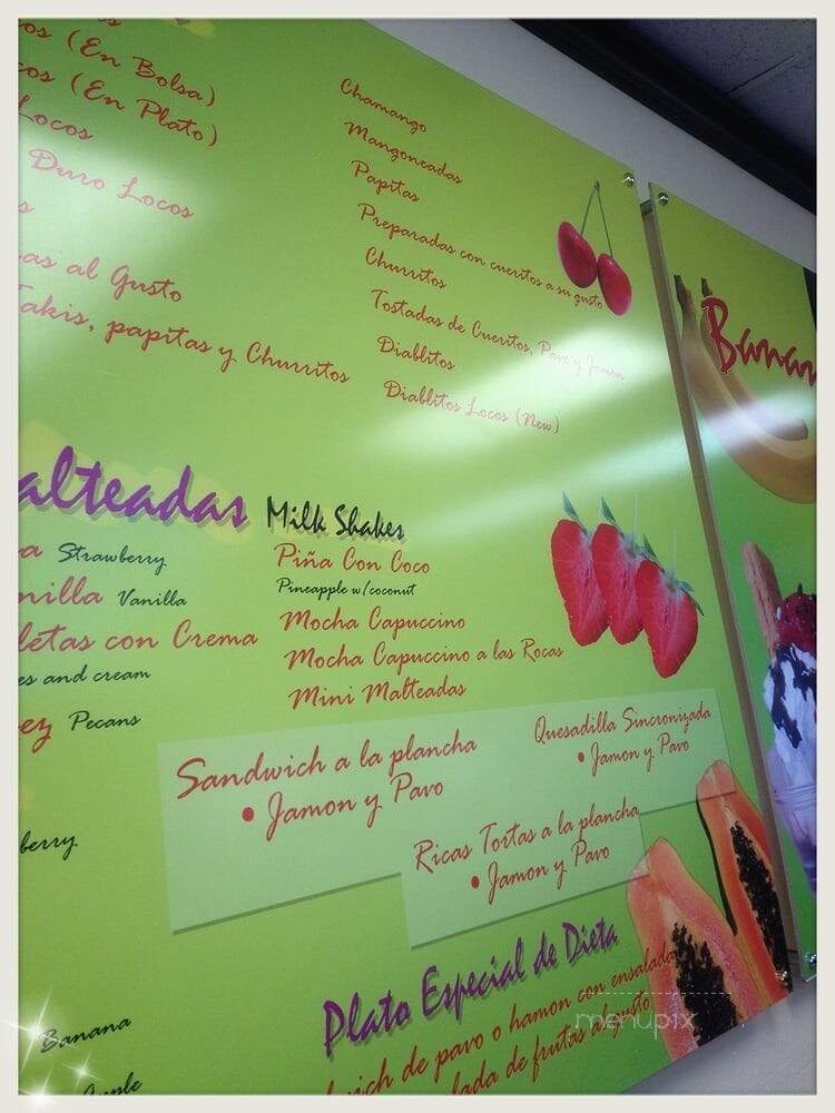 Bionicos Y Jugos Zatopan - El Monte, CA menu_pic