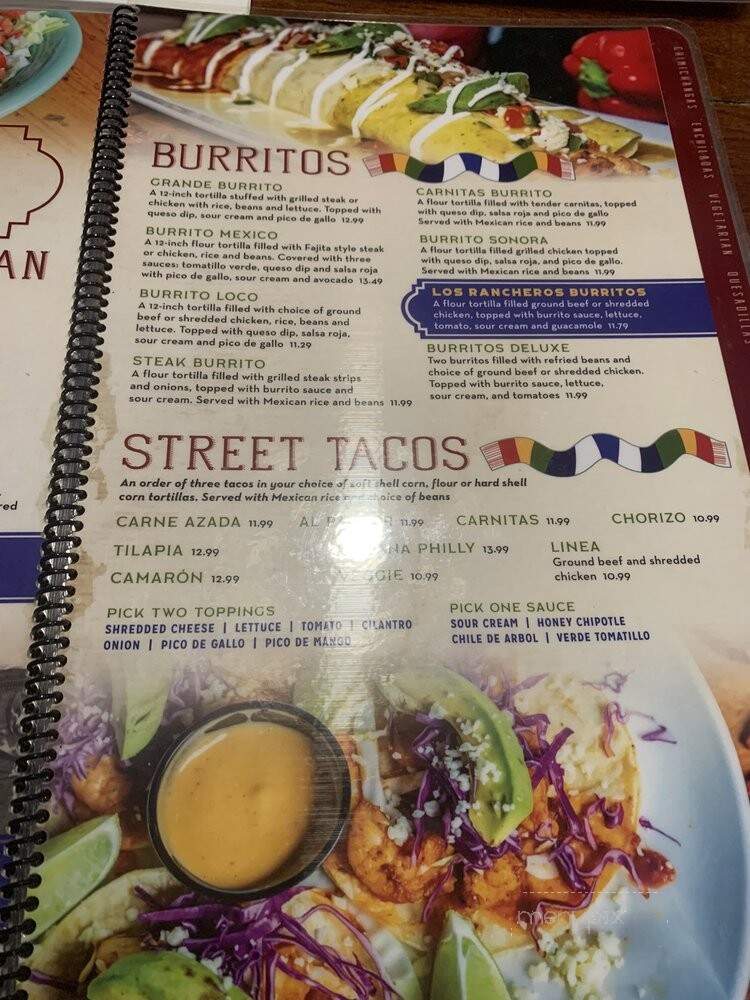 Los Rancheros - Springfield, IL menu_pic