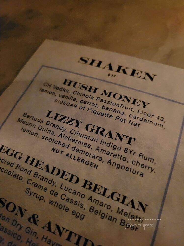 Violet Hour - Chicago, IL menu_pic