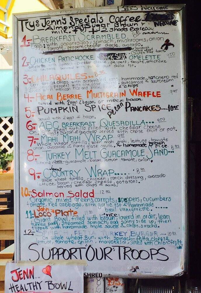 Swami's Cafe - Encinitas, CA menu_pic
