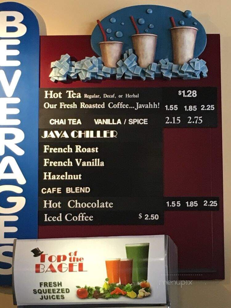 top o' the Bagle - Carlsbad, CA menu_pic