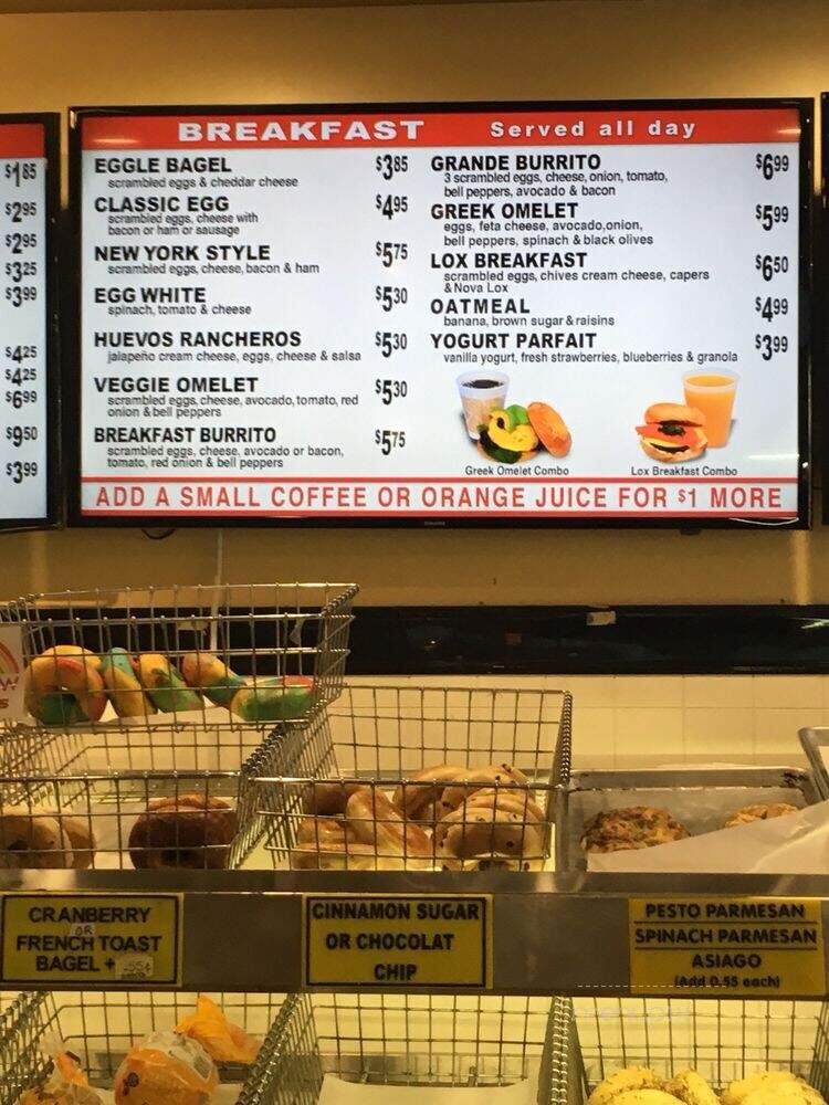 top o' the Bagle - Carlsbad, CA menu_pic