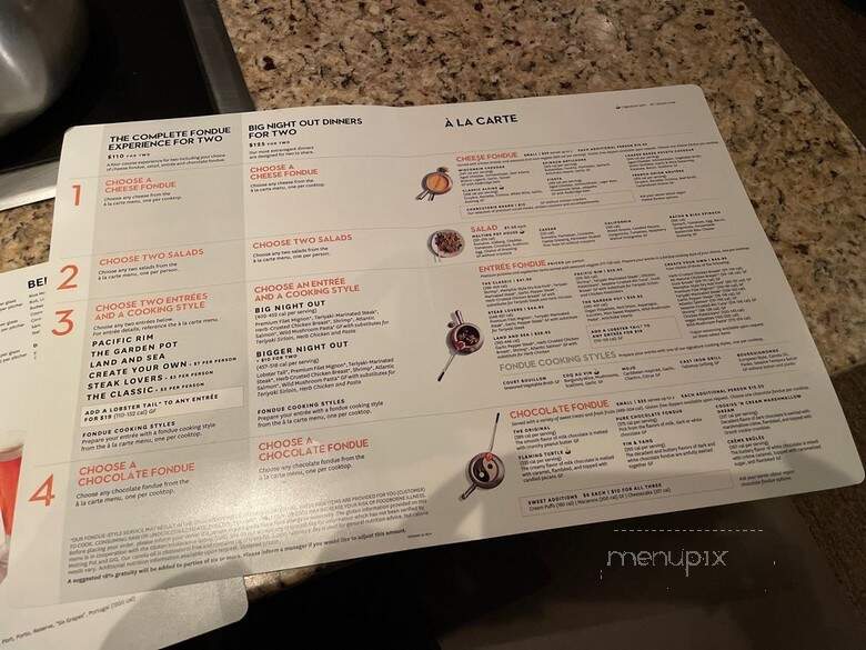 The Melting Pot - Spokane, WA menu_pic