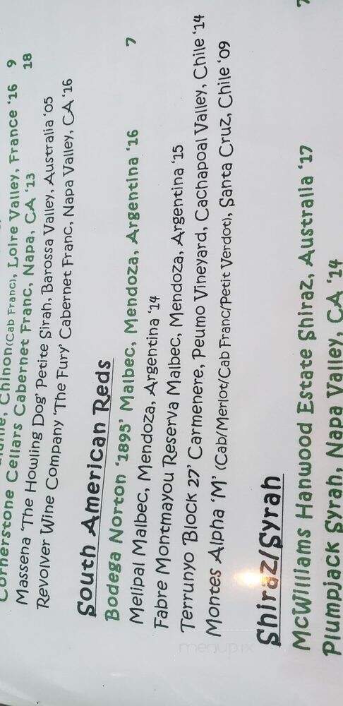 Clearwater Wine Bar & Bistro - Clearwater, FL menu_pic