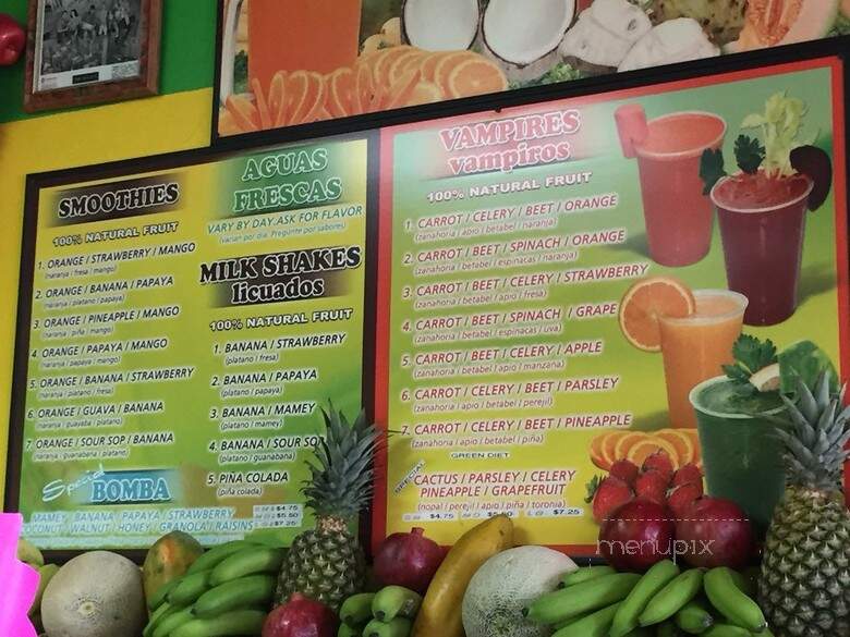 Mateo's Ice Cream & Fruit Bars - Los Angeles, CA menu_pic