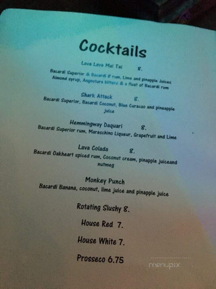 Lava Lounge - Seattle, WA menu_pic