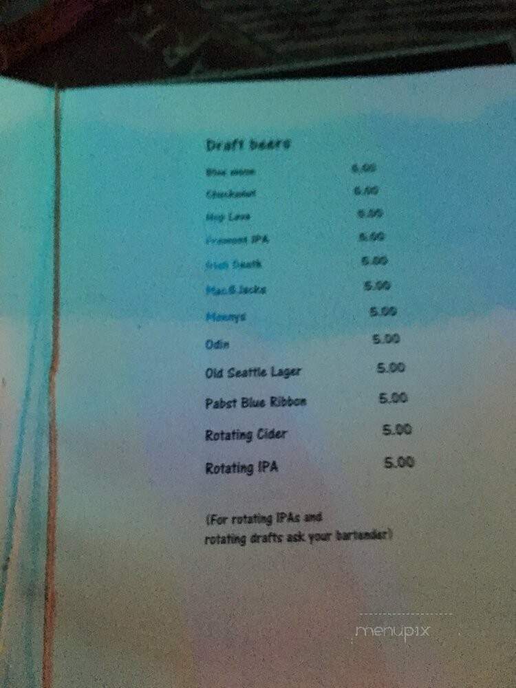 Lava Lounge - Seattle, WA menu_pic