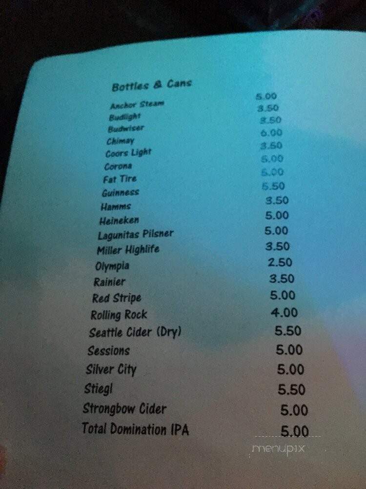 Lava Lounge - Seattle, WA menu_pic