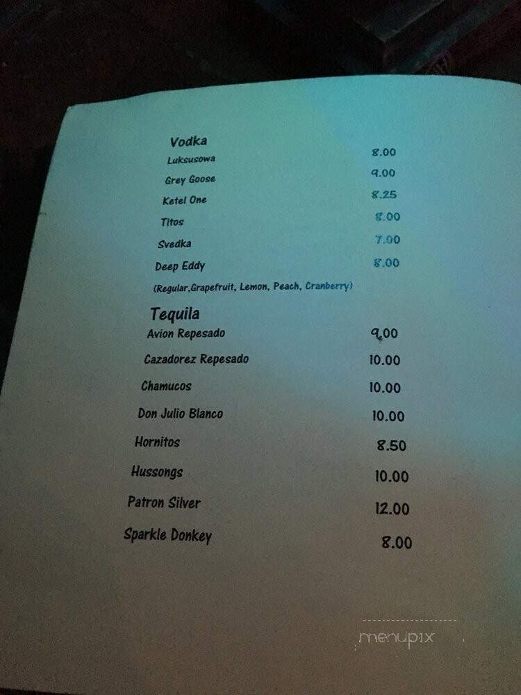 Lava Lounge - Seattle, WA menu_pic