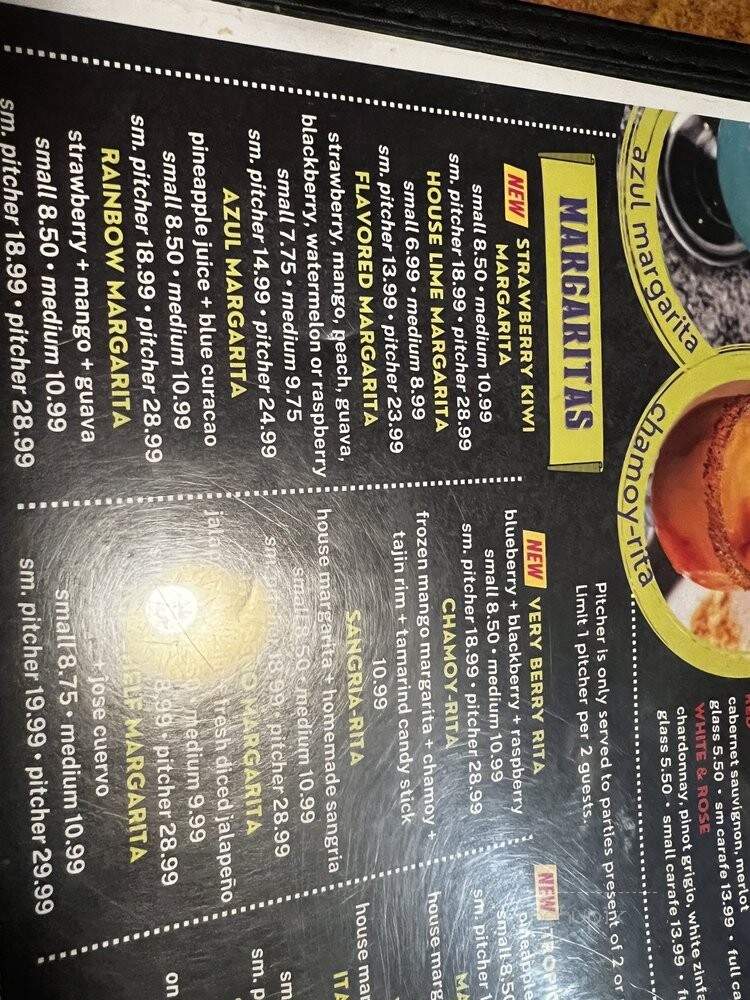 Margarita House - Mount Juliet, TN menu_pic