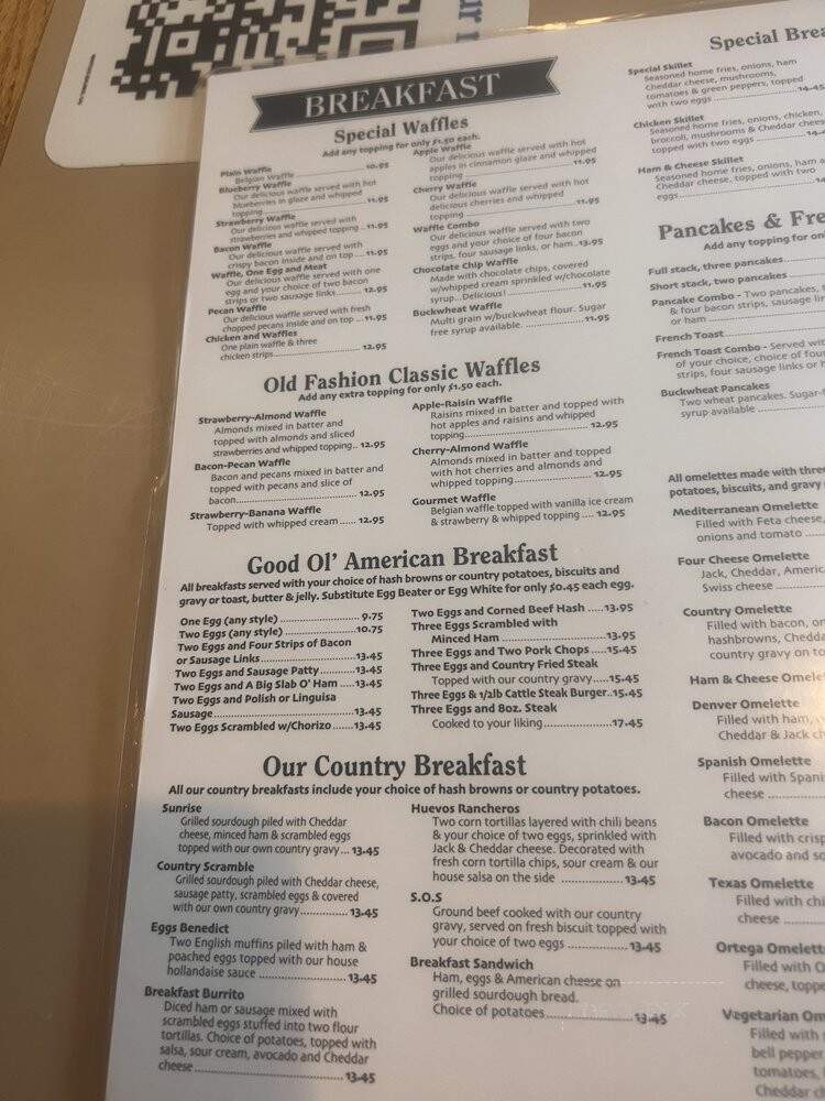 Waffle Shop - Salinas, CA menu_pic