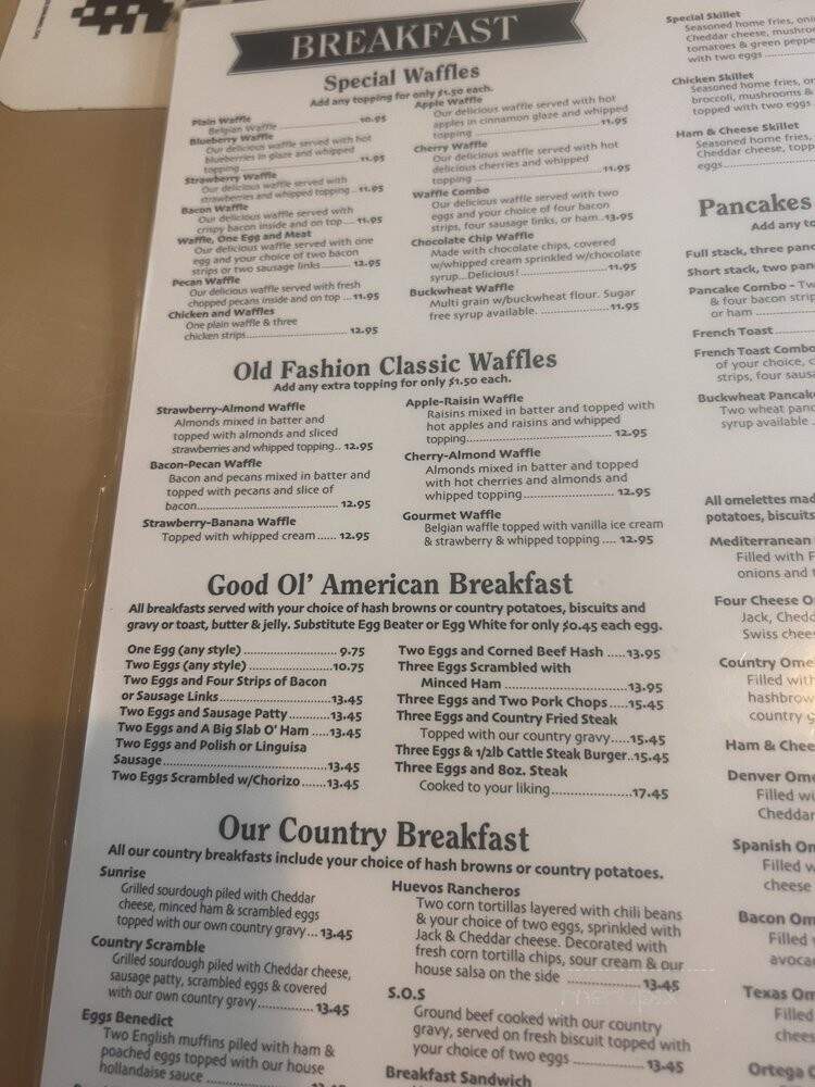 Waffle Shop - Salinas, CA menu_pic