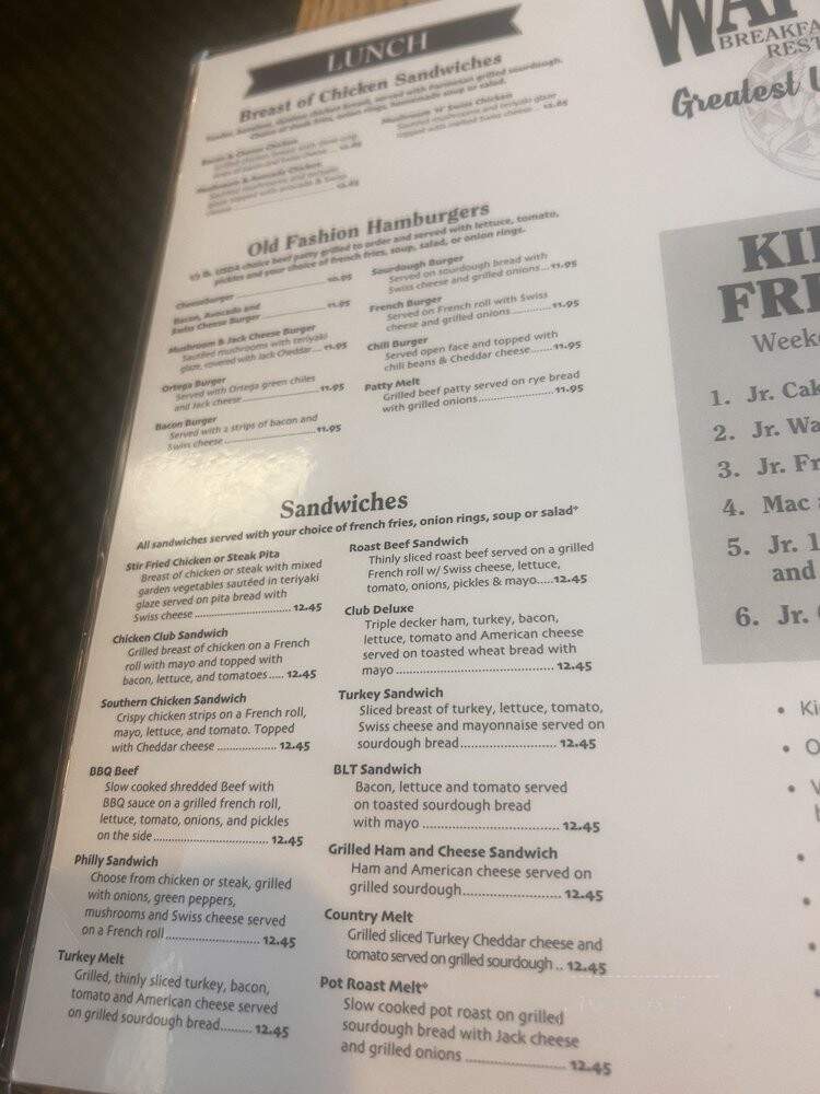 Waffle Shop - Salinas, CA menu_pic