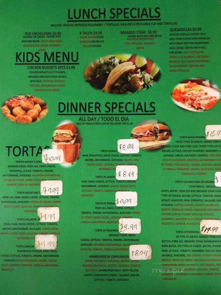 Tortas Cocucho - Tulsa, OK menu_pic