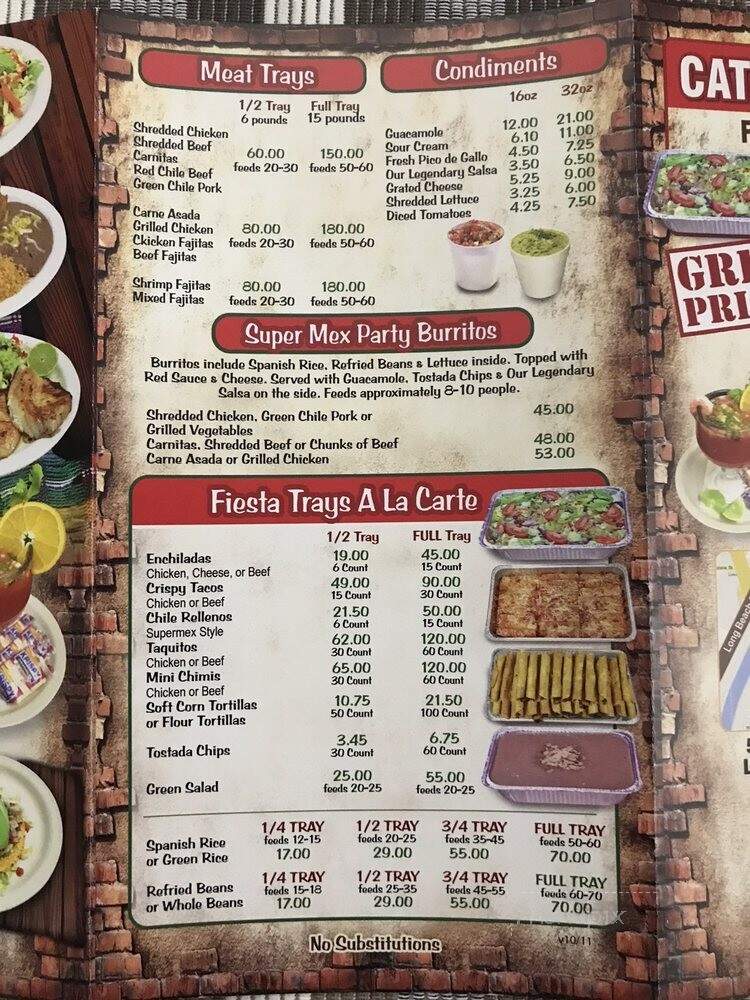 Super Mex - Long Beach, CA menu_pic