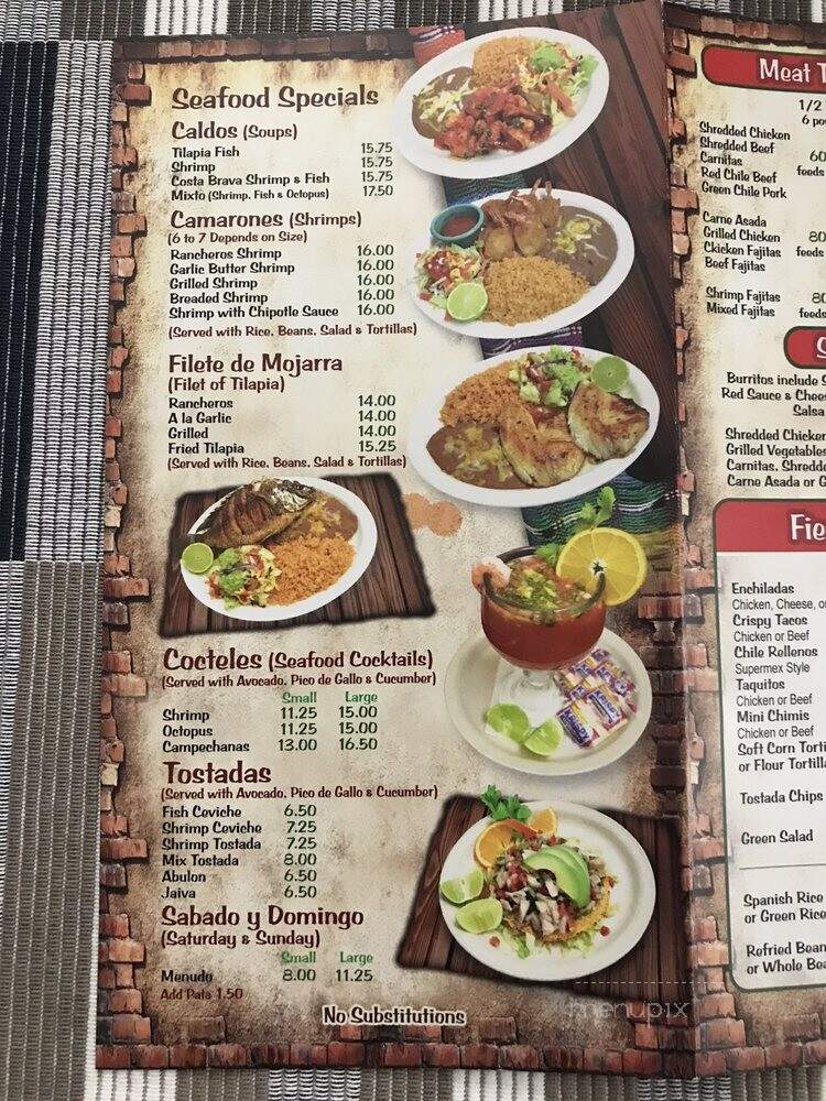 Super Mex - Long Beach, CA menu_pic