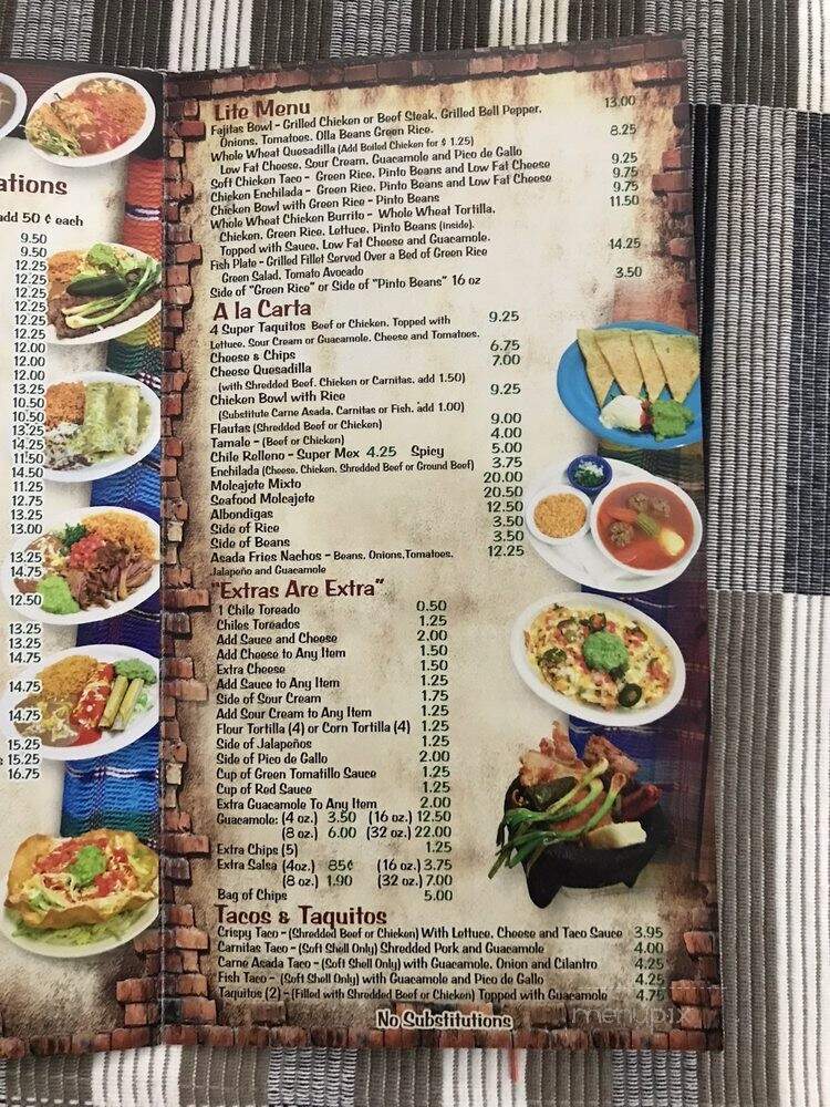 Super Mex - Long Beach, CA menu_pic