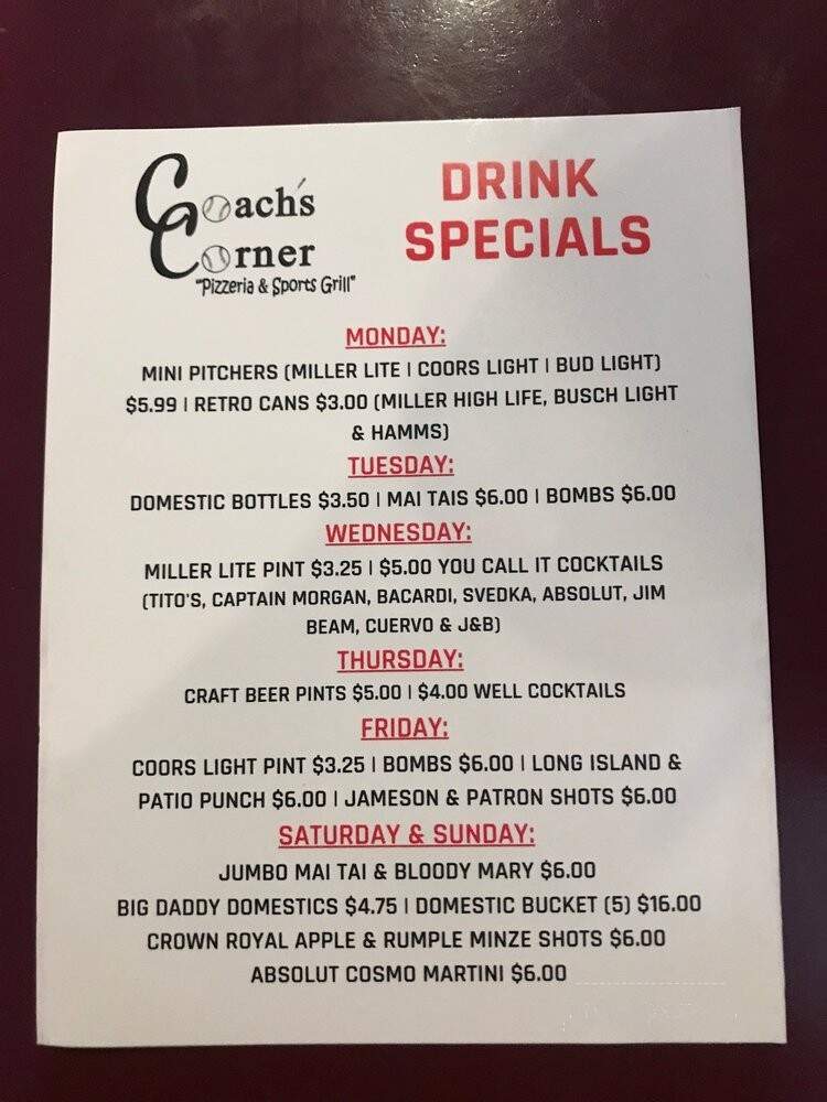 Coach's Corner - Elk Grove Village, IL