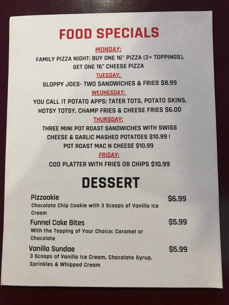 Coach's Corner - Elk Grove Village, IL menu_pic