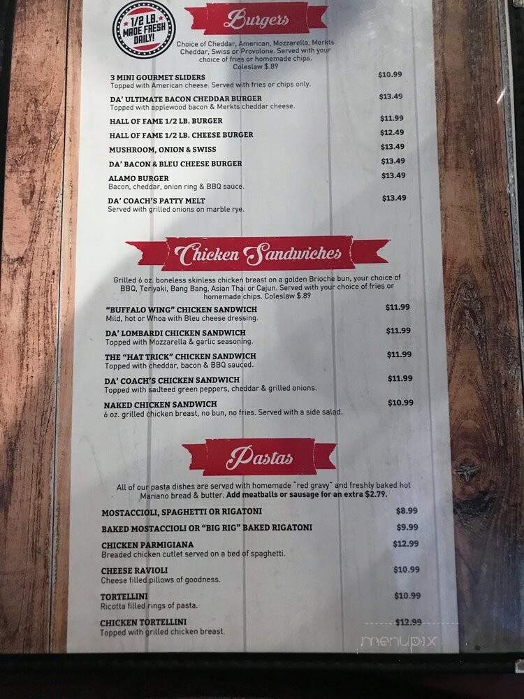 Coach's Corner - Elk Grove Village, IL menu_pic