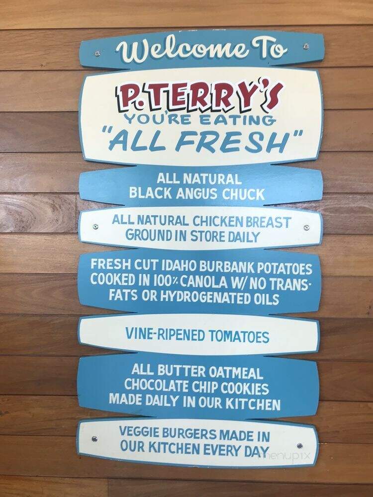 P Terry's Burger Stand - Austin, TX menu_pic