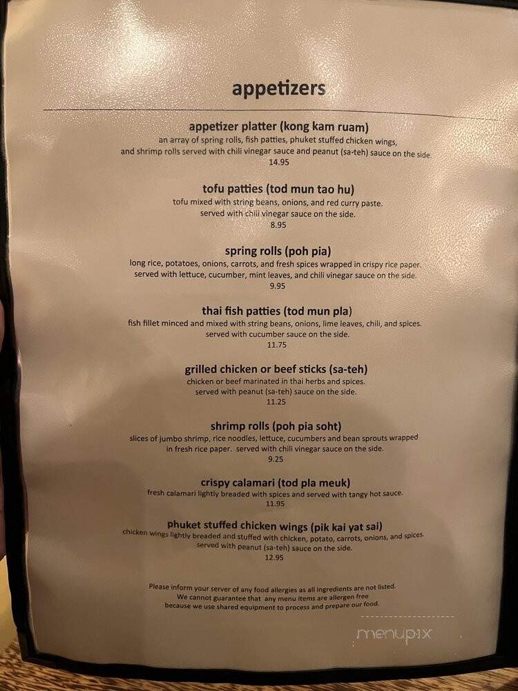 Phuket Thai - Honolulu, HI menu_pic