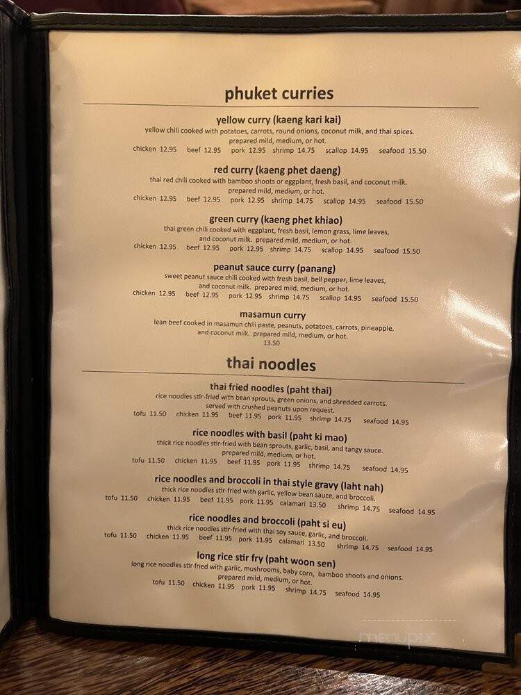 Phuket Thai - Honolulu, HI menu_pic