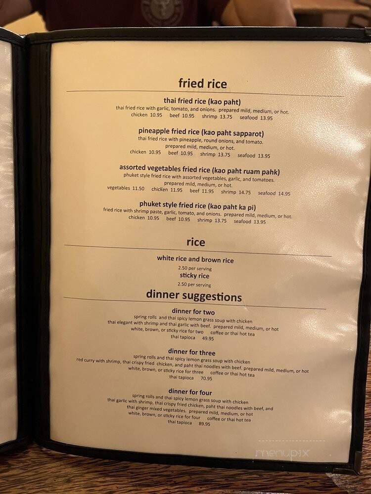 Phuket Thai - Honolulu, HI menu_pic