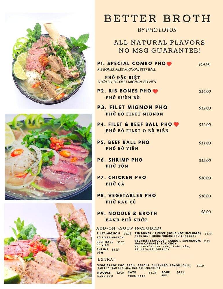 Pho Big Bowl - Chino, CA menu_pic