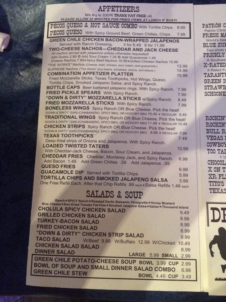 CapRock Cafe - Lubbock, TX menu_pic