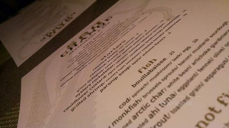 Sea Change - Minneapolis, MN menu_pic