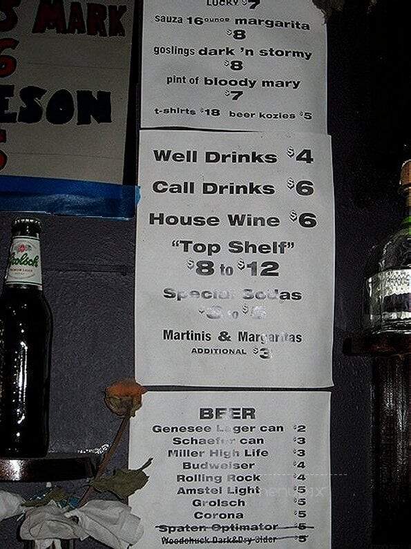 International Bar - New York, NY menu_pic