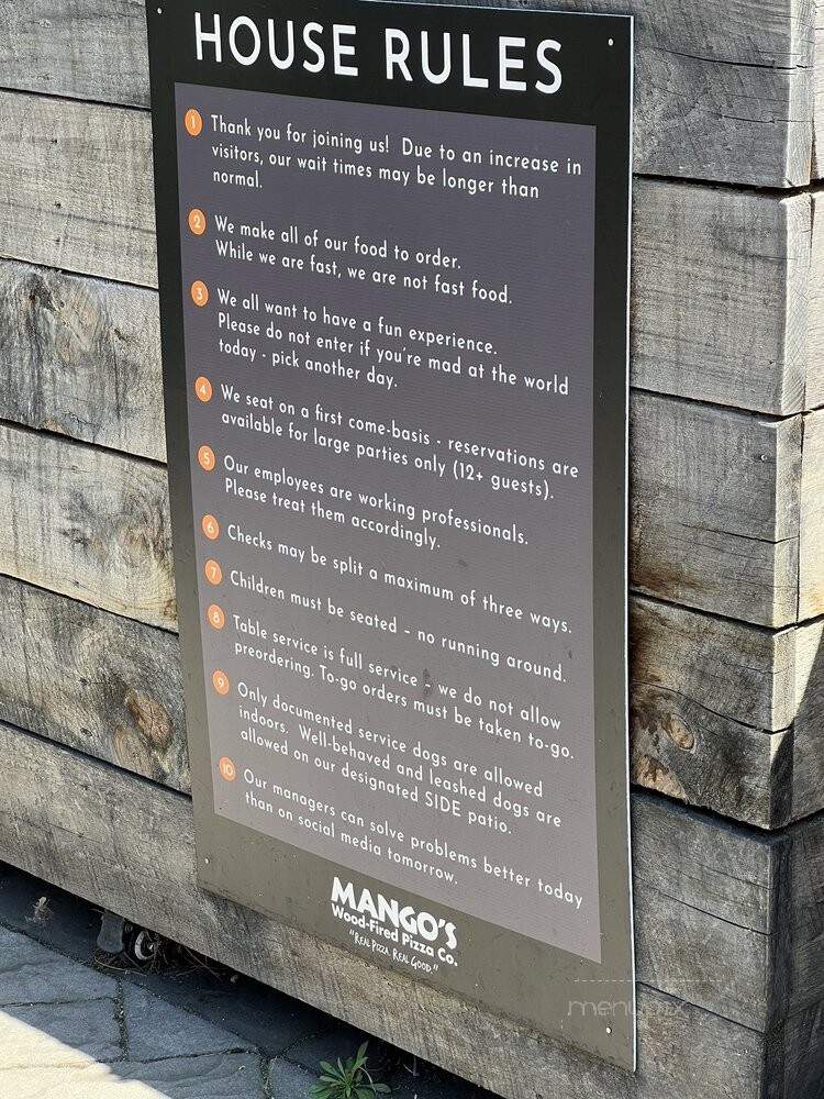 Mangos Wood Fired Pizza Company - Mystic, CT menu_pic