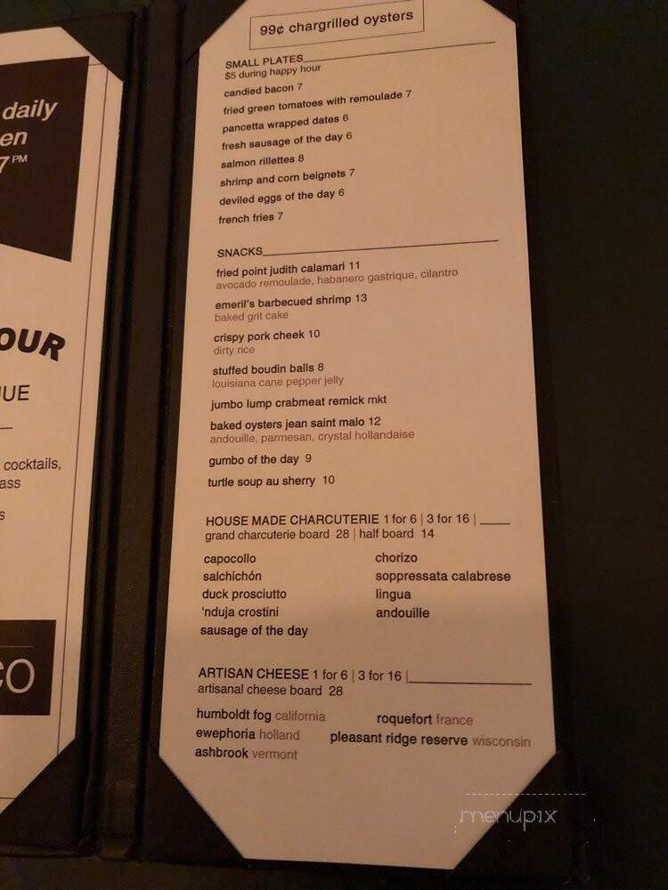 Emeril's Delmonico - New Orleans, LA menu_pic