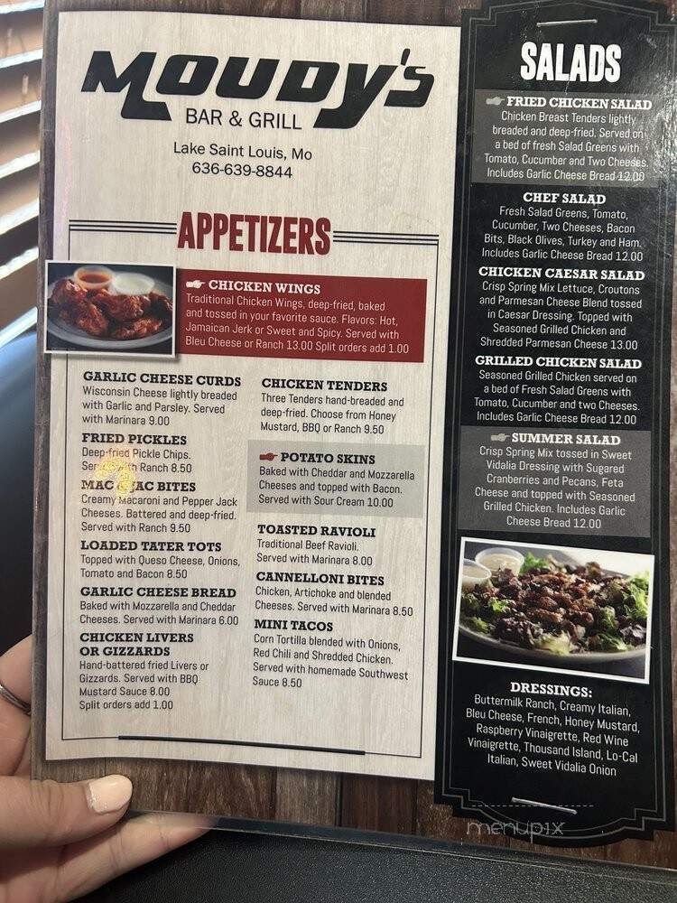 Moudy's Bar and Grill - O'Fallon, MO menu_pic