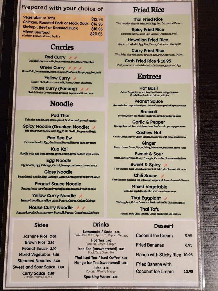 Thai Village - San Diego, CA menu_pic
