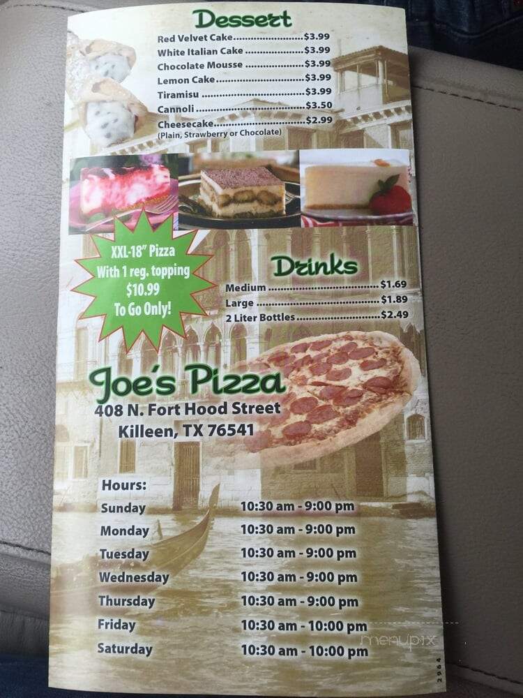 Joe's Pizza - Killeen, TX
