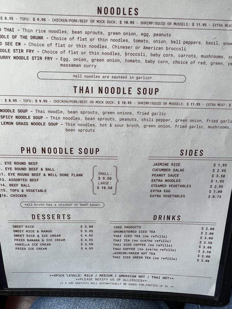 Thai Top Ten - Richmond, VA menu_pic